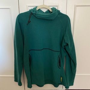 Teal Green Melanzana Microgrid Hoodie